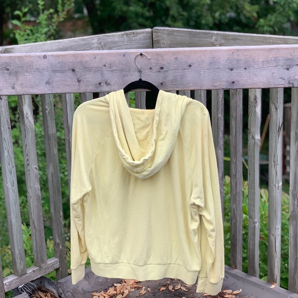 Yellow Terry Cloth Juicy Couture Zip Up Sweater - Picture 5 of 5